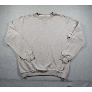 Carhartt Sweatshirt Mens Medium Gray Crewneck Workwear Pullover Loose Fit